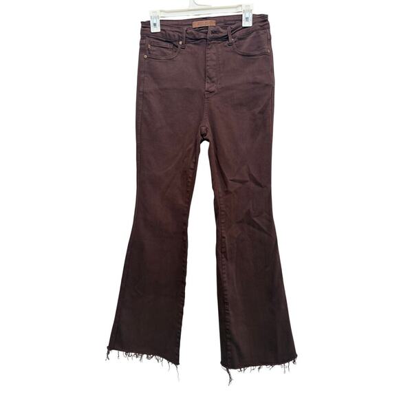 Judy Blue Denim - Judy Blue Women's High-Rise Tummy Control Garment Dyed Flare Jeans 88803 29